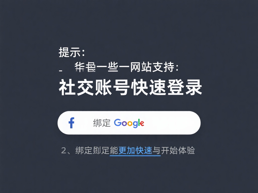 提示：一些网站支持“社交账号快速登录”，通过绑定F