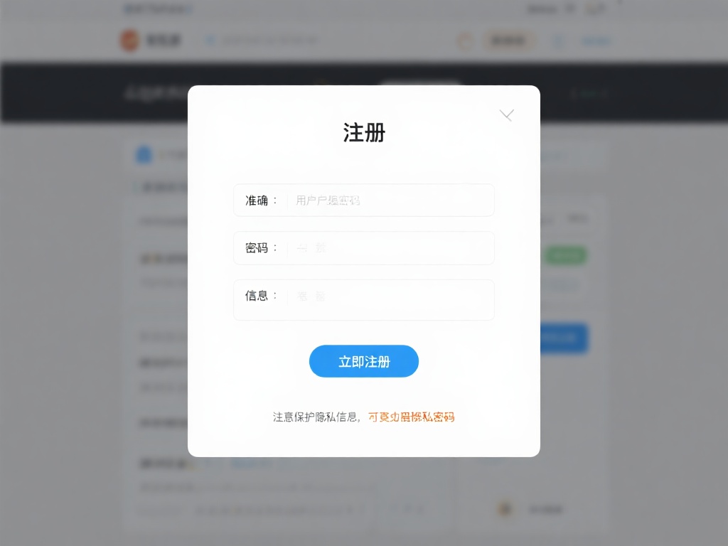 填写注册信息
点击页面上的“立即注册”按钮，准确