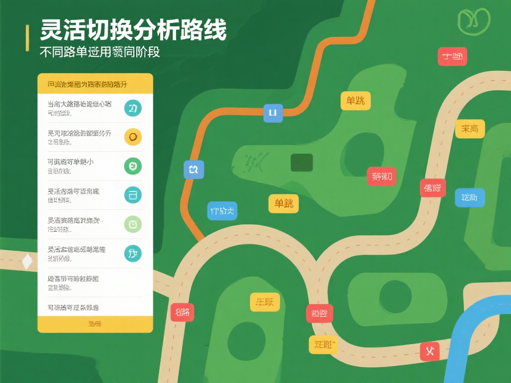 灵活切换分析路线：不同路单适用于不同阶段。例如，当