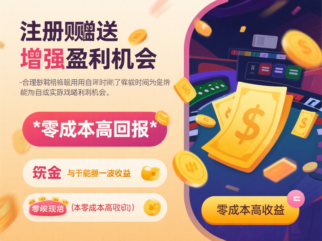 增强盈利机会
*注册赠送的现金不仅可以用于打发时