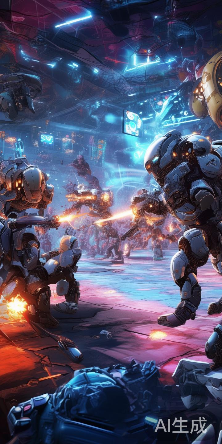 这些游戏还配备了智能机器人对手，以及实时多人对战系